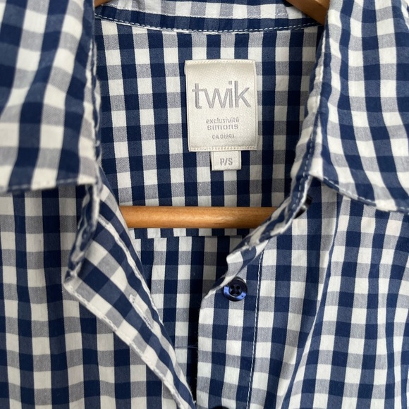 Twik Blue and White Checkered Shirt - Picture 4 of 6